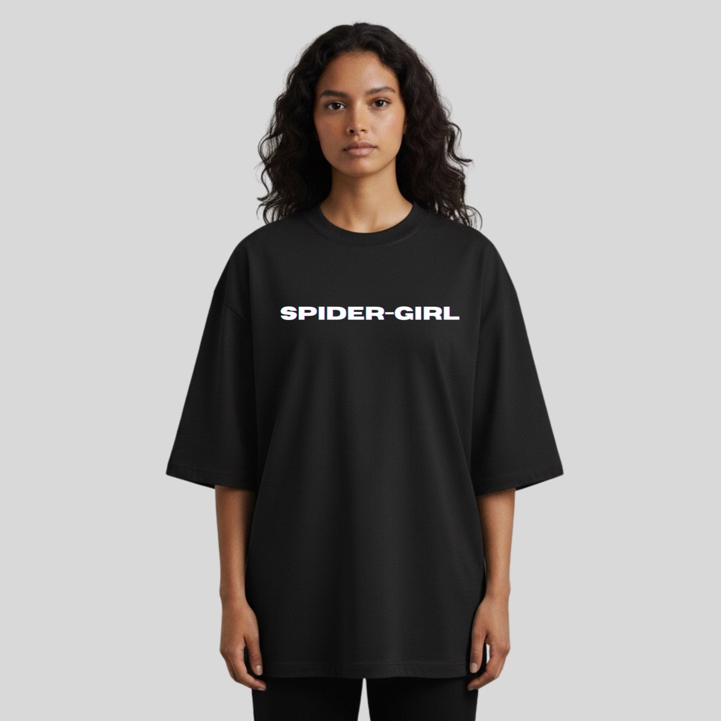 SPIDER GIRL OVERSIZED T-SHIRT 240 GSM