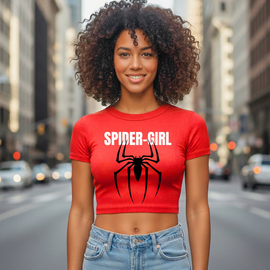 SPIDER GIRL CROP TOP