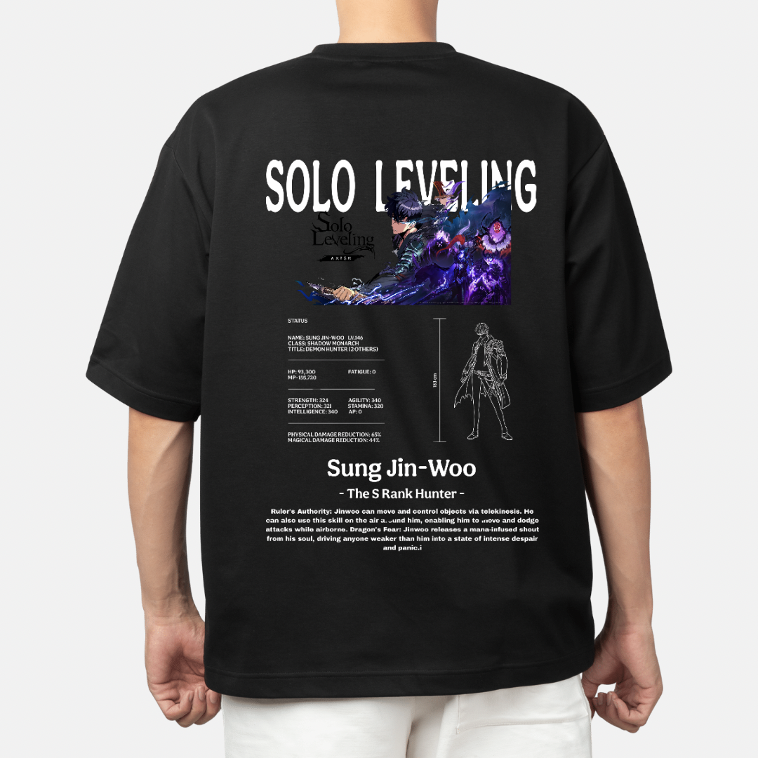 SOLO LEVELING - Oversized T-Shirt 180 GSM