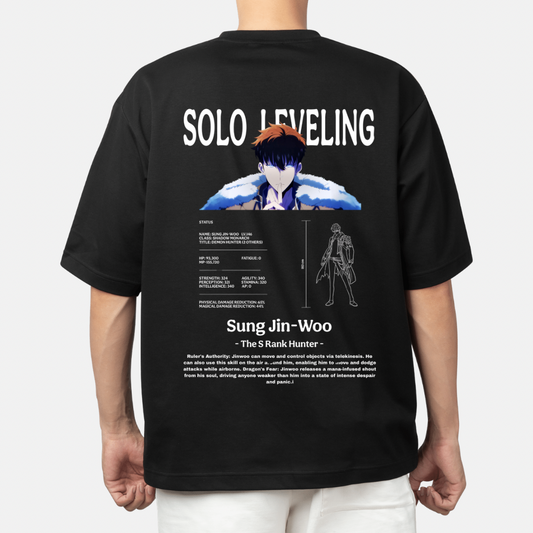 SOLO LEVELING - Oversized T-Shirt 180 GSM