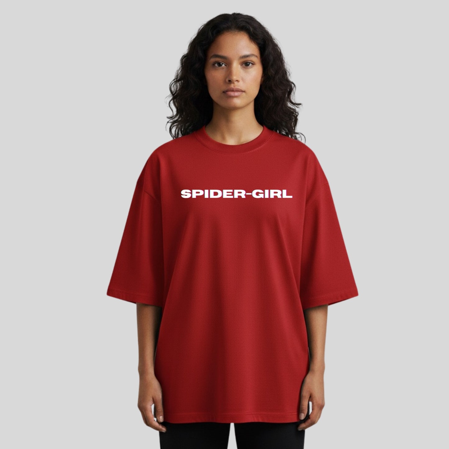 SPIDER GIRL OVERSIZED T-SHIRT 240 GSM