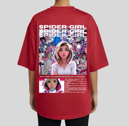 SPIDER GIRL OVERSIZED T-SHIRT 240 GSM