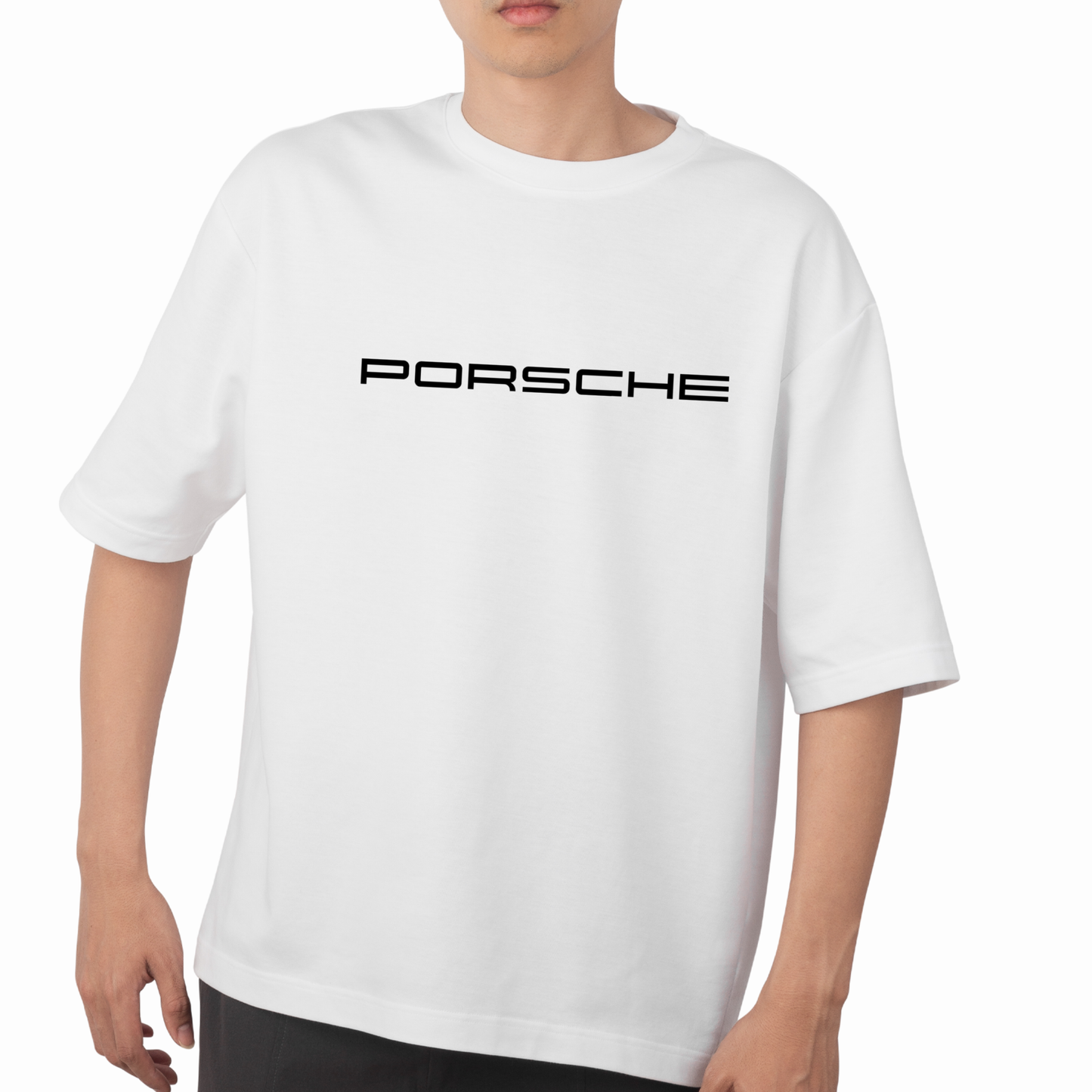 Orange Pink PORSCHE - Oversized T-Shirt 180 GSM