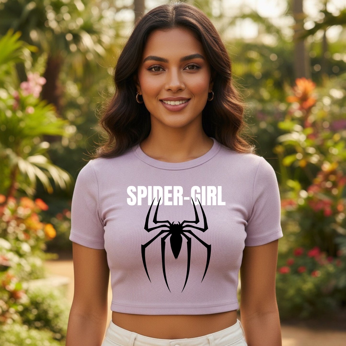 SPIDER GIRL CROP TOP