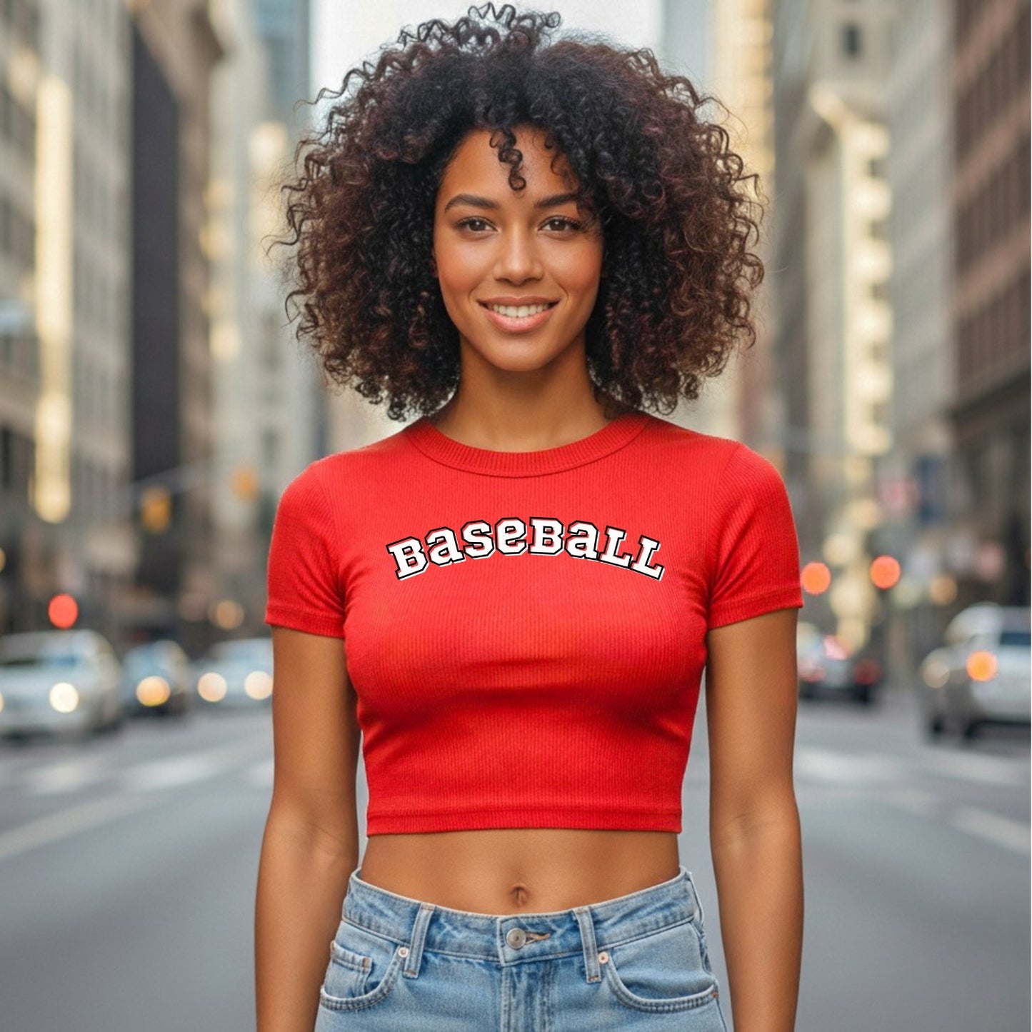 BASEBALL CROP TOP